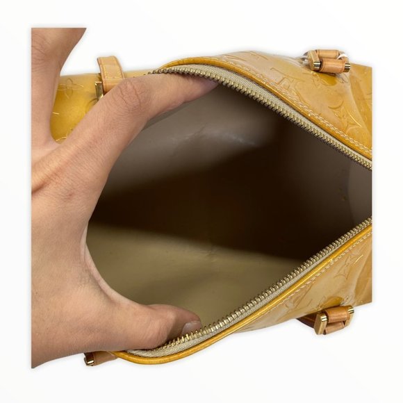 LOUIS VUITTON BEDFORD BEIGE VERNIS YELLOW 874125 - Picture 13 of 13